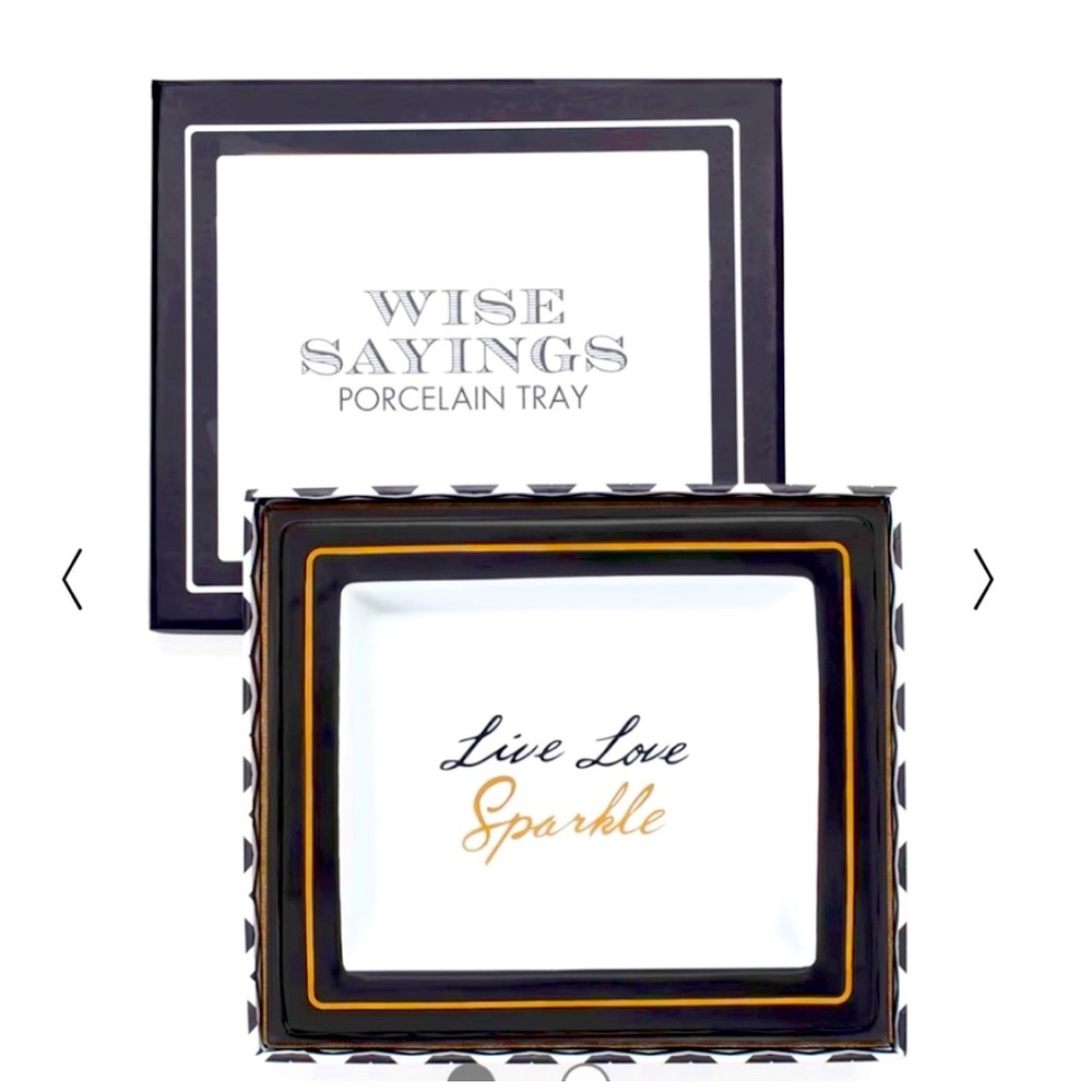 🔥NeW🔥 "Live, Love, Sparkle" White House Black Market Trinket Tray💎💍💎